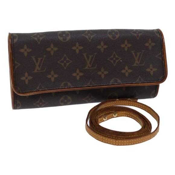 LOUIS VUITTON Monogram Pochette Twin GM Shoulder Bag M51852 LV Auth 70699 - Picture 1 of 16